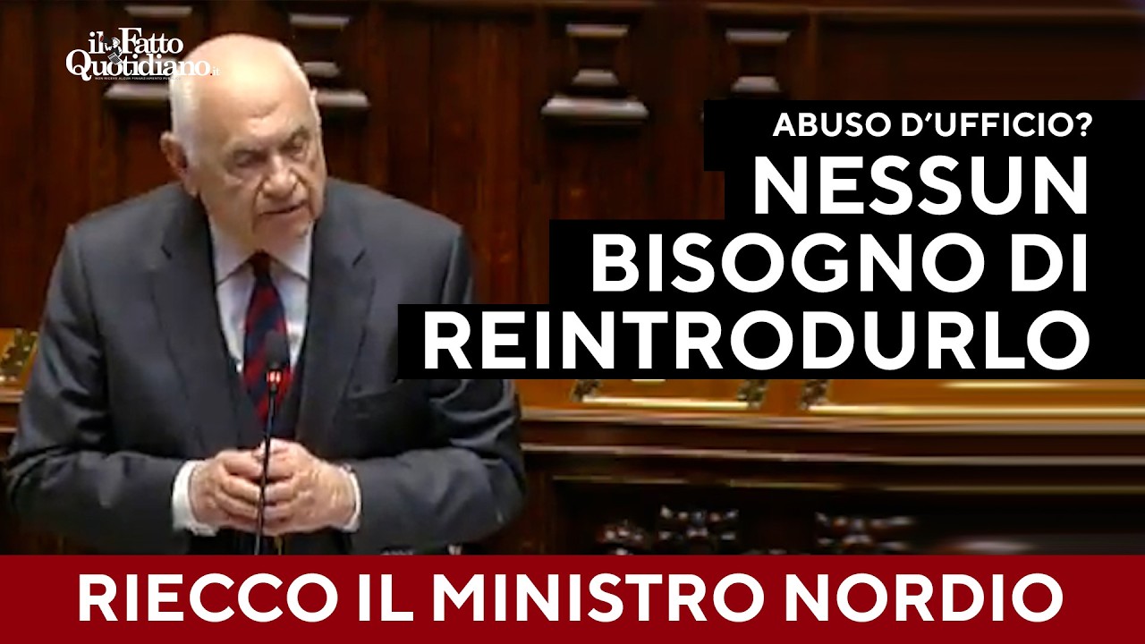 Riecco Nordio: "Abuso d'ufficio? Nessun bisogno di reintrodurlo". La replica di  De Raho