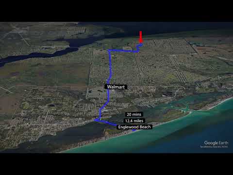 3D Google Imagery and travel route animation, Port Charlotte, FL | Edited by SUJAY ESTATOR