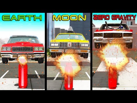 Gravity Difference #3: Earth, Moon, Zero Gravity - Beamng drive