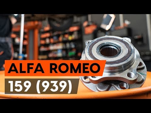 How to change front wheel bearing / front hub bearing on ALFA ROMEO 159 1 (939) [TUTORIAL AUTODOC]