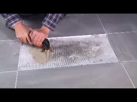 Removing tile adhesive with the MultiMaster