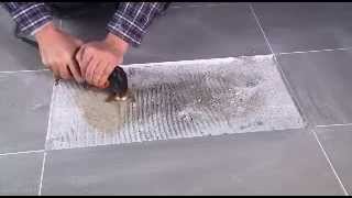 Removing tile adhesive with the MultiMaster