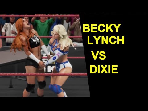 WWE 2K19 Becky Lynch vs Dixie Cannonball - Extreme Rules
