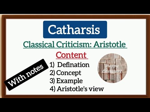 Aristotle theory of Catharsis#englishliterature @HappyLiterature (Literary Criticism and Theory)