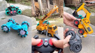 2 minutes unboxing & review RC car, RC excavator