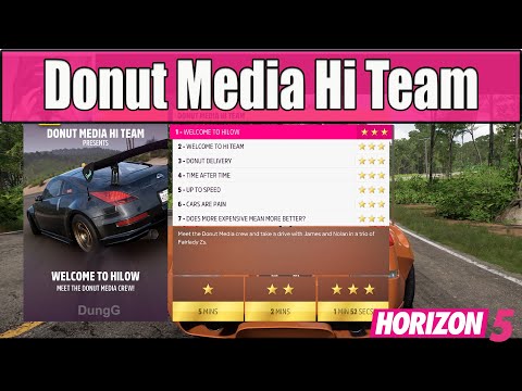 Forza Horizon 5 Donut Media Hi Team - Complete 3 Stars All Chapters