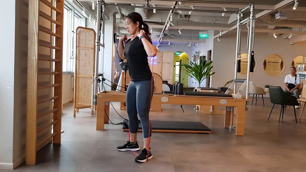 How to | Resistance Band Front Squat - YouTube