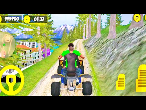 Mountain ATV Taxi Climb Driving Games | ATV Taxi Bike Racing Games | Mountain Taxi Games