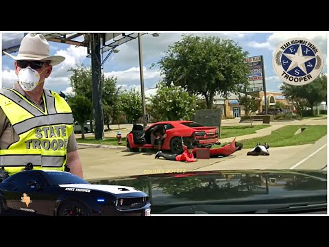 Hellcat Police | Perp in Camaro SS F***S w/ WRONG Texas State Trooper in a Hellcat Charger!