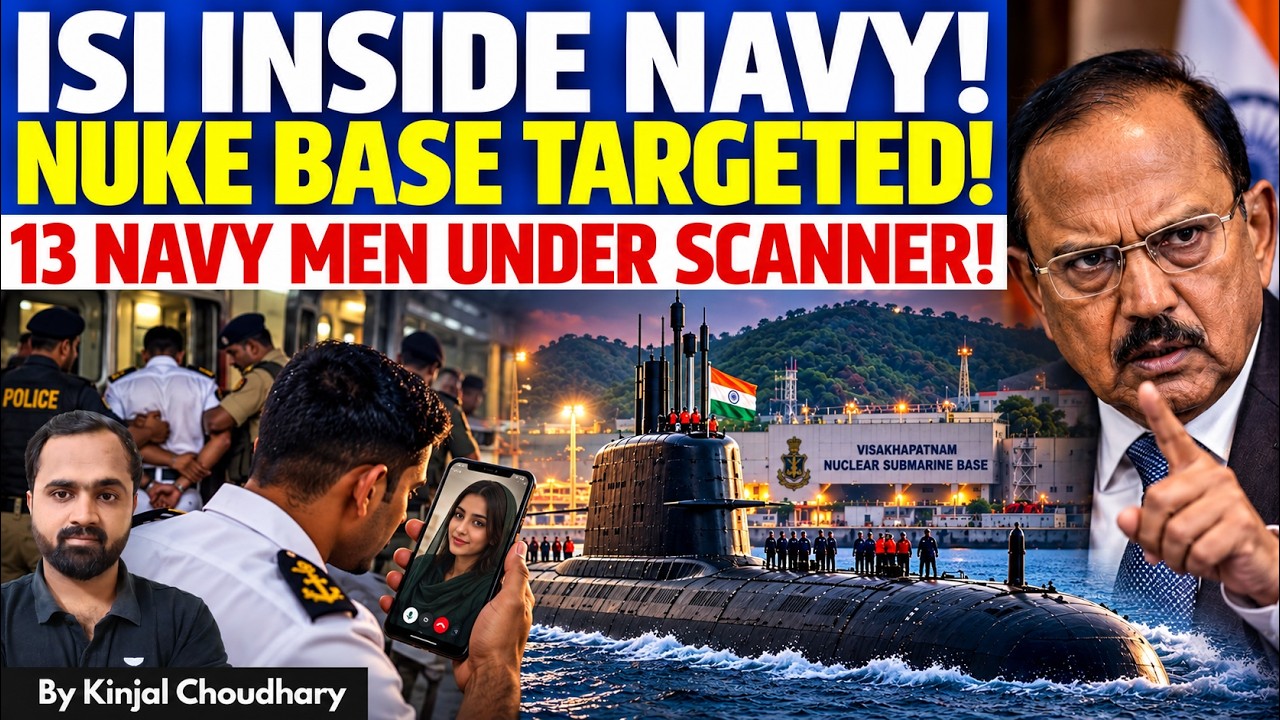 PAK ISI SPY RING INSIDE INDIAN NAVY- 13 Sailors Under Scanner, Vizag Nuke Sub Base Targeted | Kinjal