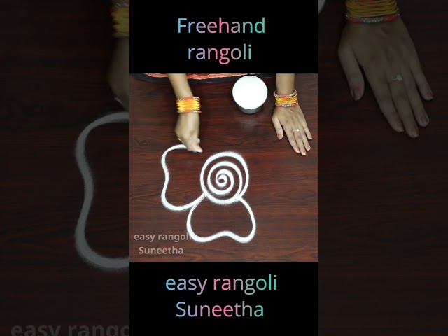 easy Friday kolam & rangoli designs Freehand - muggulu