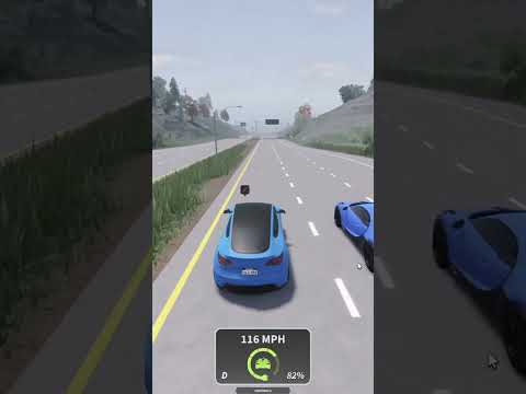 TESLA VS BUGATTI RACE!? *ROBLOX ER:LC* #shorts #roblox