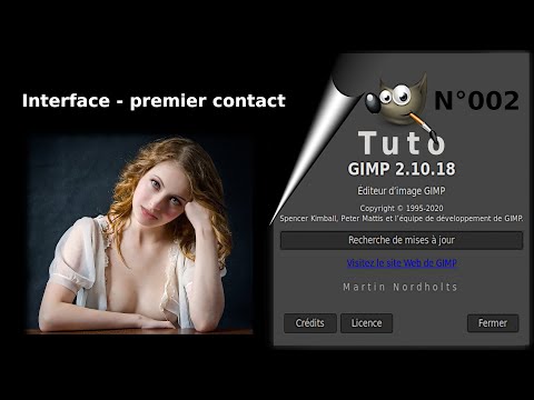 Tuto Gimp 2 10 18 pour débutant -002-Interface - premier contact