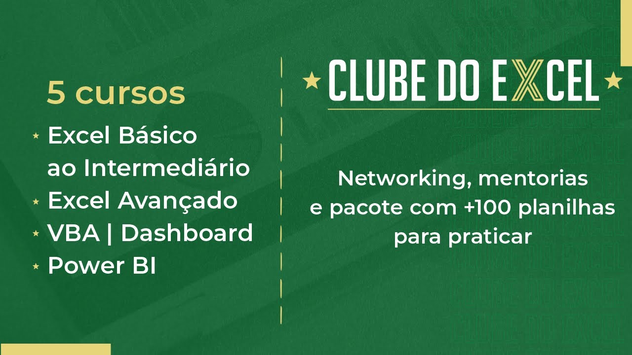 Vídeo — Clube do Excel