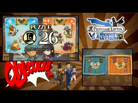 Prof. Layton vs. Phoenix Wright: Ace Attorney pt61 - Incredibly Cryptic Mouse Puzzle
