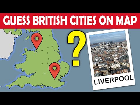 GUESS BRITISH CITIES ON MAP | UK Cities Quiz
