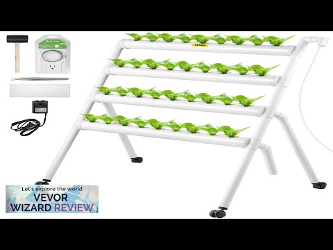 VEVOR Hydroponics Growing System 36 Sites 4 Food-Grade PVC-U Pipes 4 Layers Review