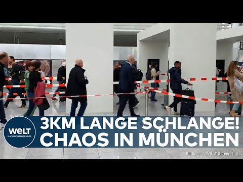 MÜNCHEN: "Kilometerlange Schlange!" Mega-Chaos bei den Sicherheitskontrollen! Das ist der Grund
