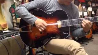 Video thumbnail for The Loar LH-700-VS Kent Armstrong Custom by lastguitarcom