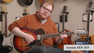 Video thumbnail for Comins GCS-1ES Autumn Burst Guitar by DHR Guitar Experience