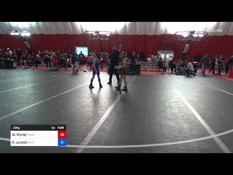 33 Kg Rr Rnd 5 - Weston Porter, Powerhouse Wrestling Club Vs Kivin Juresh, Whitehall Wrestling Clu
