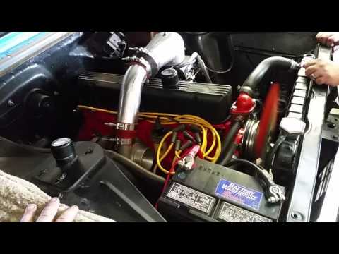 67 Nova 250ci Straight Six Turbo First Run