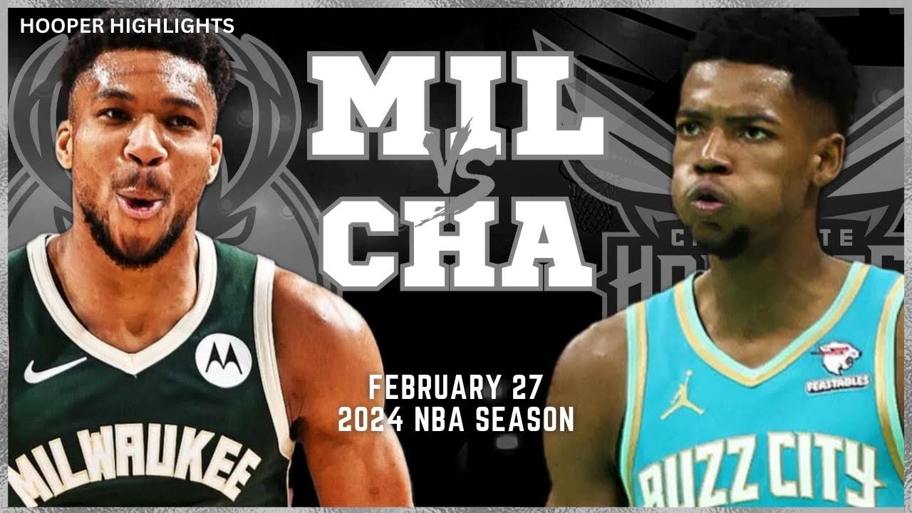 28.02.2024 | Milwaukee Bucks 123-85 Charlotte Hornets
