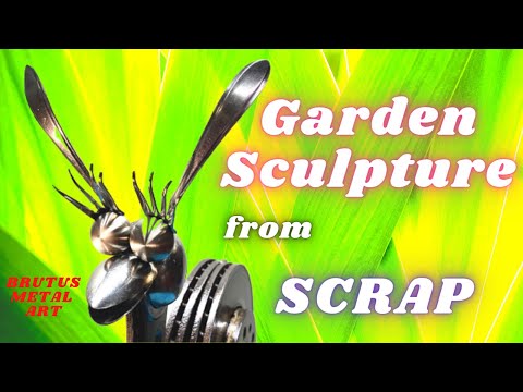 How to make this Big Garden Snail sculpture from scrap!