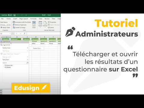 Comment télécharger et ouvrir les résultats des questionnaires Edusign sur Excel ?