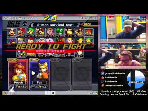 SW59 Losers' R5 - tenbutts (Peach) vs KUN$ (Captain Falcon/Fox)