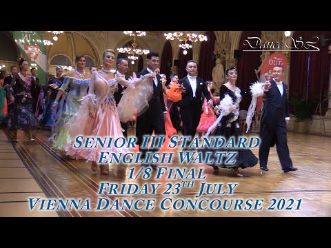 Vienna Dance Concourse 2021 - Senior III Standard Waltz WDSF - 1/8th Final - 23 July 2021