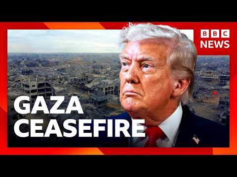 Video | Donald Trump says if Hamas don't disarm, we will disarm them | BBC News