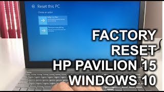 How to ║ Restore Reset a HP Pavilion 15 to Factory Settings ║ Windows 10