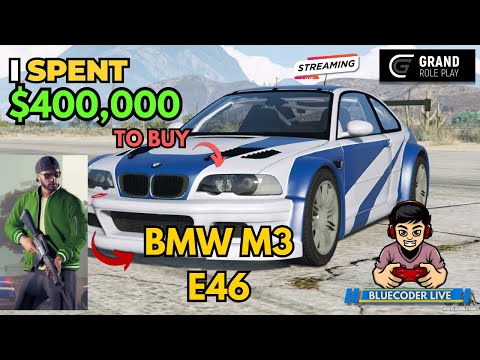 🔴 GTA Grand RP: My Dream Car Ubermacht M3 E46 Unlocked! 🎉 | #livestream #gaming #gta5 #gtaonline