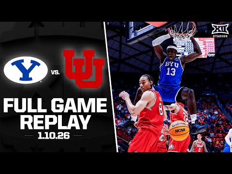 BYU vs. Utah Full Game Replay (1.10.26) | 2025-26 Big 12 Men's Basketball