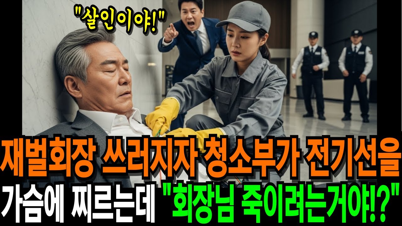 재벌회장 쓰러지자 청소부가 전기선을 가슴에 찔렀다 "회장님 죽이려는거야, 살인자!"라고 비서실장이 소리치는데... 반전사연 | 감동사연 | 오디오북
