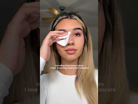 counting how many lashes i lose removing waterproof mascara