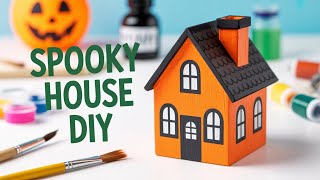 #416|Crafting Halloween Magic: How I Made This Glowing Halloween House!