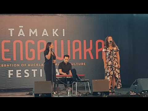 Aporonia Arahanga and Ria Hall.