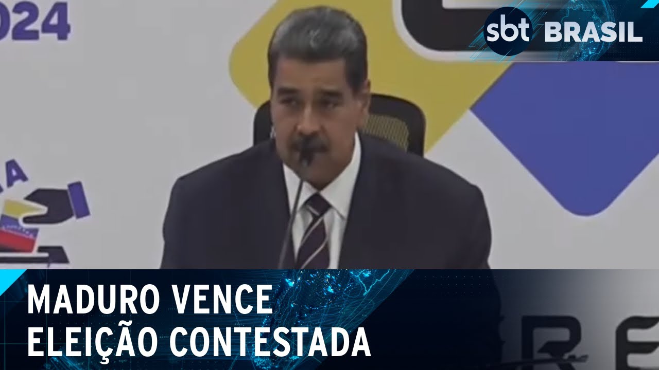 Diplomatas de países que não reconheceram vitória de Maduro serão retirados | SBT Brasil (29/07/24)
