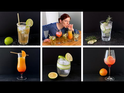 5 einfache Drinks und Cocktail Rezepte für Zuhause ohne Alkohol - Dry January