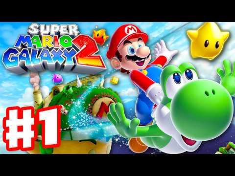Super Mario Galaxy 2 - Gameplay Walkthrough Part 1 - Yoshi's Here! (Nintendo Switch 2)