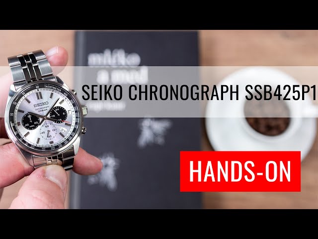 ساعة سيكو كرونوغراف كوارتز رجالية - SSB425P1