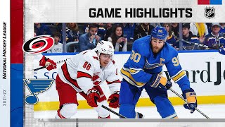 Hurricanes @ Blues 3/26 | NHL Highlights 2022