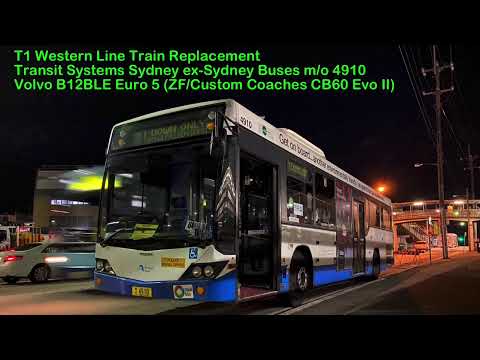Transit Systems Sydney m/o 4910 (ex-STA): Volvo B12BLE Euro 5 (ZF/CC CB60 Evo II)