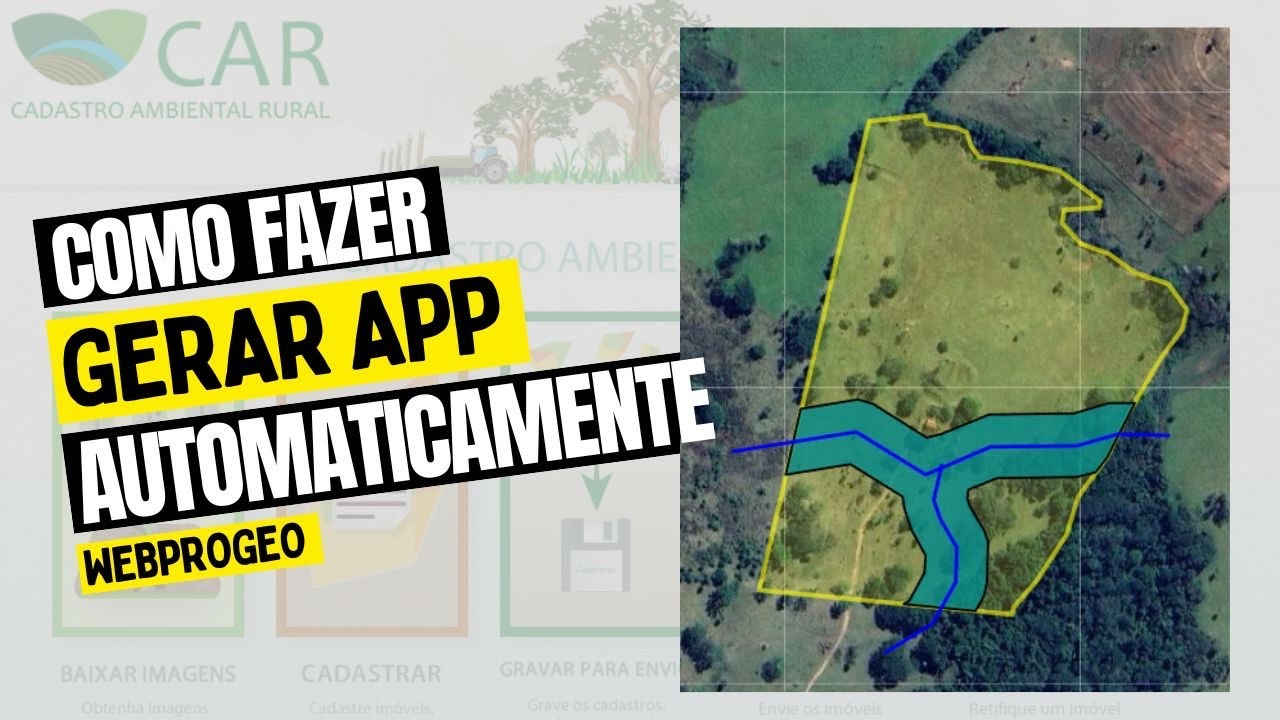 Gerando APP de córregos automaticamente com 1 click!