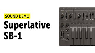 Video thumbnail for Superlative SB 1 Sound Demo (No Talking) by Bonedo Synthesizers