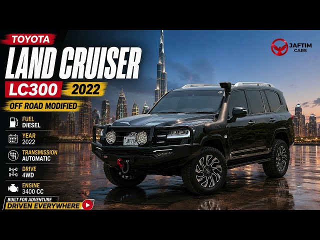 Toyota Land Cruiser GXR 2022 | 3.3L DIESEL | AT | RHD | OFF-ROAD MODIFIED | ARB BULL BAR WITH HEAVY FOCUSED LED LIGHTS | AIR video