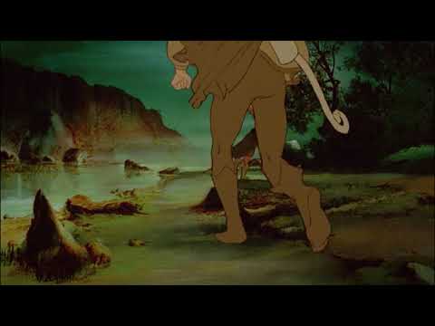 Aragorn trips and falls in Lord of the Rings (1978)