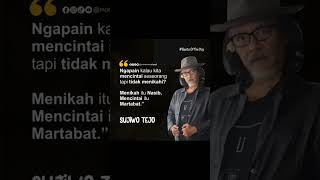Download lagu Menikah itu nasib, mencintai itu martabat - Sujiwo Tejo #login #sujiwotedjo #quotes #filsafat mp3